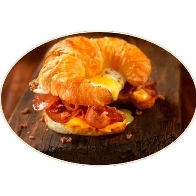 Breakfast Sandwich With Meat.